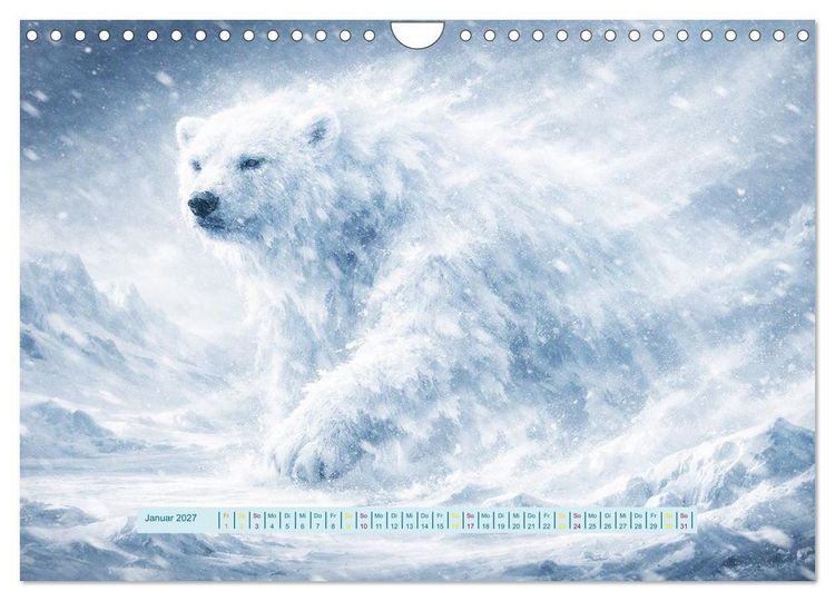 Produktbild: UNsichtbare Tiere - Eine poetische Sammlung aus Licht, Nebel und Fantasie (Wandkalender 2027 DIN A4 quer), CALVENDO Monatskalender