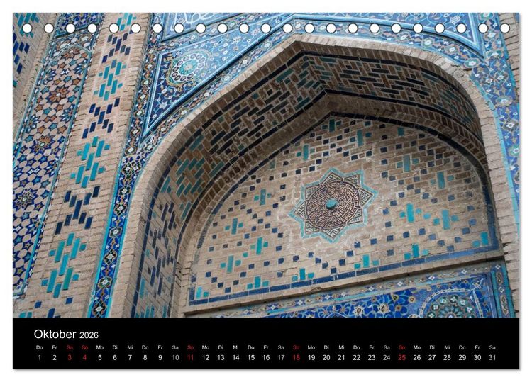 Produktbild: Usbekistan (Tischkalender 2026 DIN A5 quer), CALVENDO Monatskalender