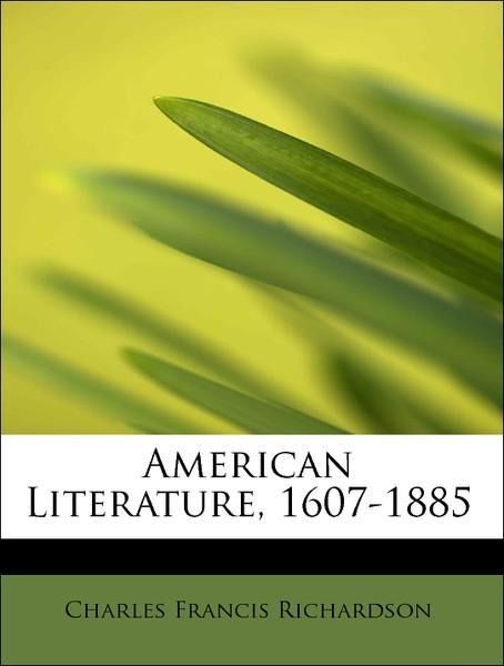 Produktbild: Richardson, C: American Literature, 1607-1885