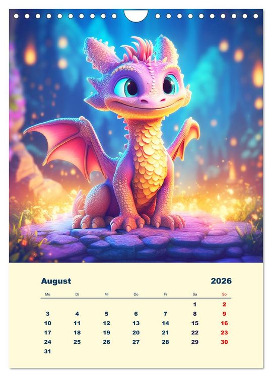 Produktbild: Zauberland. Bunte Fabelwesen und M&auml;rchengestalten (Wandkalender 2026 DIN A4 hoch), CALVENDO Monatskalender