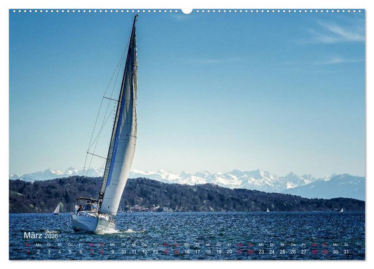 Produktbild: Impressionen vom Starnberger See (hochwertiger Premium Wandkalender 2026 DIN A2 quer), Kunstdruck in Hochglanz