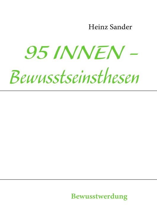 Produktbild: 95 INNEN - Bewusstseinsthesen
