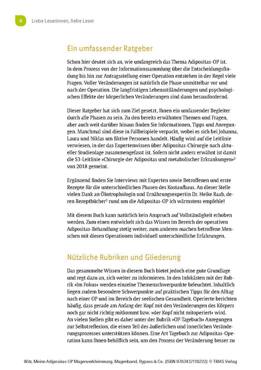 Produktbild: Meine Adipositas-OP. Magenverkleinerung, Magenband, Bypass & Co.