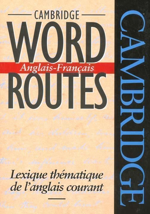 Produktbild: Cambridge Word Routes Anglais-Francais
