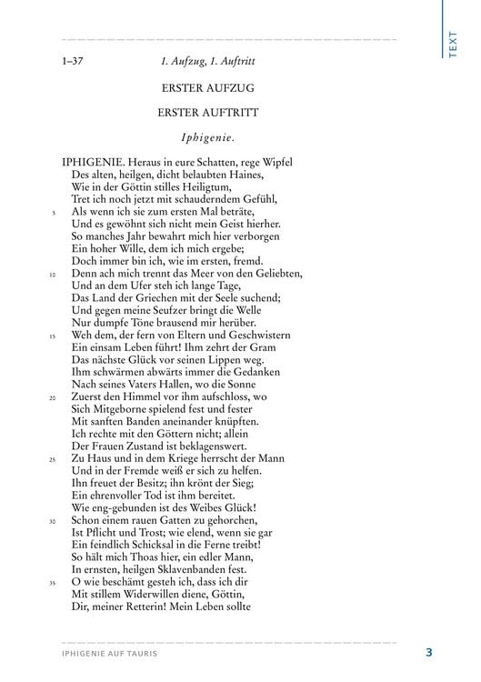 Produktbild: Iphigenie auf Tauris von Johann Wolfgang von Goethe (Textausgabe)