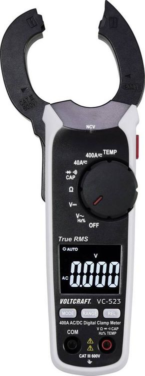Produktbild: VOLTCRAFT VC-523 Stromzange digital CAT III 600V Anzeige (Counts): 4000