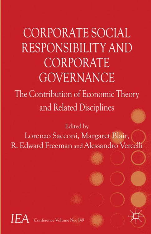 Produktbild: Corporate Social Responsibility and Corporate Governance
