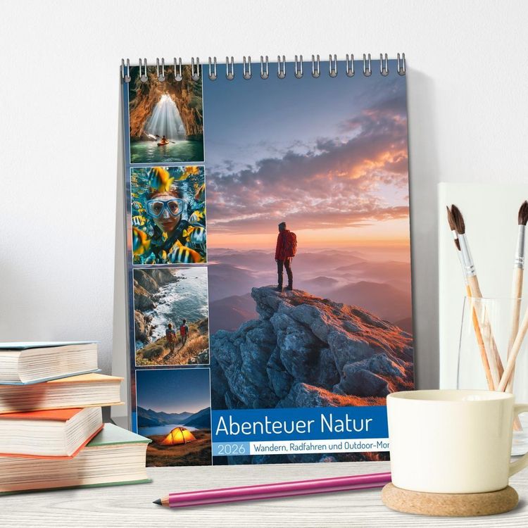 Produktbild: Abenteuer Natur (Tischkalender 2026 DIN A5 hoch), CALVENDO Monatskalender