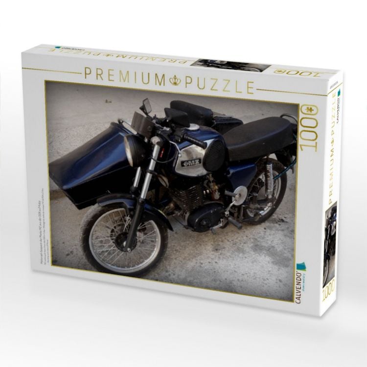 Produktbild: CALVENDO Puzzle Motorrad-Gespann der Marke MZ aus der DDR auf Kuba | 1000 Teile Lege-Gr&ouml;&szlig;e 64x48cm Foto-Puzzle f&uuml;r gl&uuml;ckliche Stunden