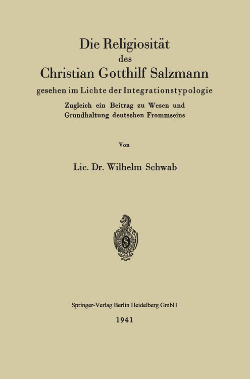 Produktbild: Die Religiosit&auml;t des Christian Gotthilf Salzmann