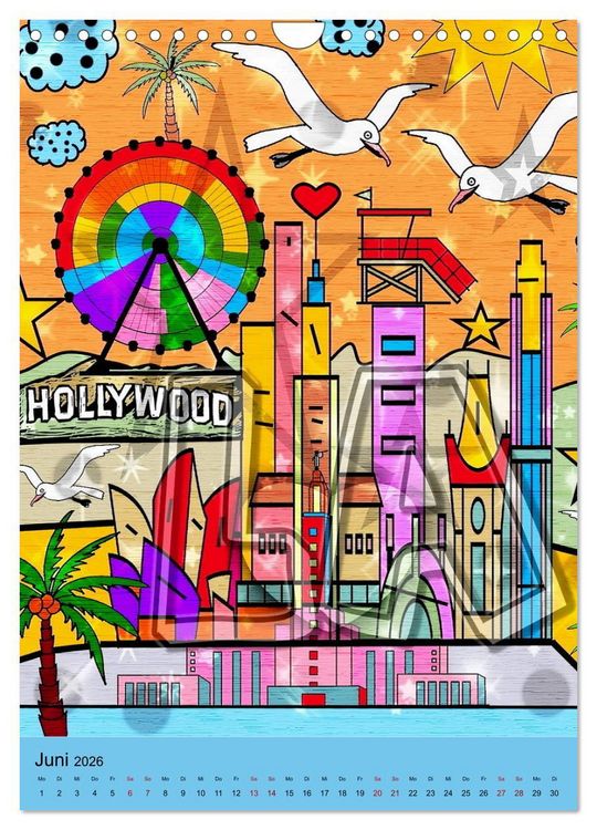 Produktbild: United States Pop Art von Nico Bielow (Wandkalender 2026 DIN A4 hoch), CALVENDO Monatskalender