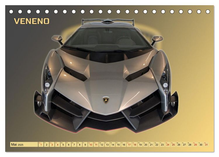 Produktbild: Ikonen der Automobilkunst (Tischkalender 2025 DIN A5 quer), CALVENDO Monatskalender
