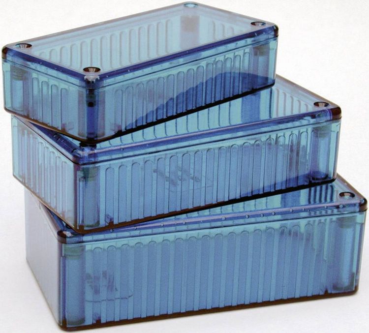 Produktbild: Hammond Electronics 1591 ATBU Universal-Geh&auml;use 100 x 50 x 25 Polycarbonat Blau 1St.