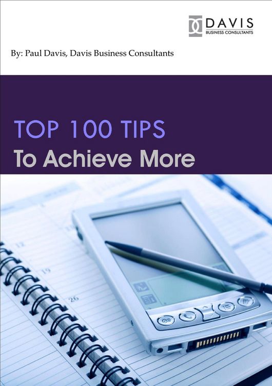 Produktbild: Top 100 Tips to Achieve More