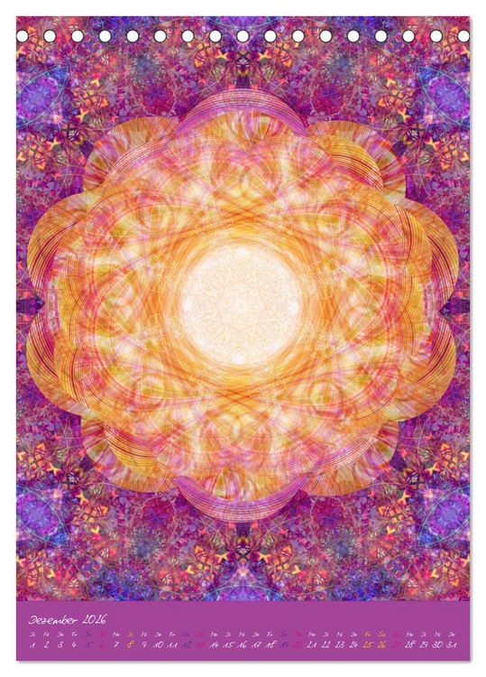 Produktbild: FLORALE MANDALAS (Tischkalender 2026 DIN A5 hoch), CALVENDO Monatskalender