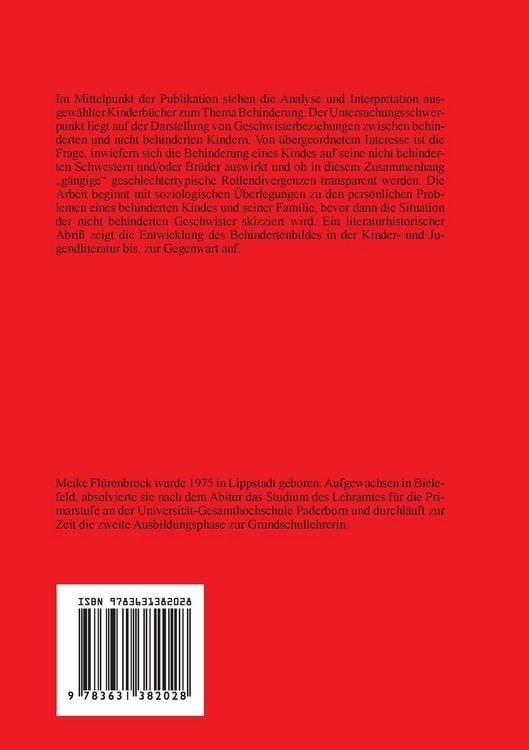 Produktbild: Geschwisterbeziehungen in Kinderb&uuml;chern zum Thema Behinderung