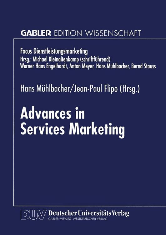 Produktbild: Advances in Services Marketing