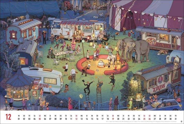 Produktbild: G&ouml;bel & Knorr Wimmelbilder Edition Kalender 2027