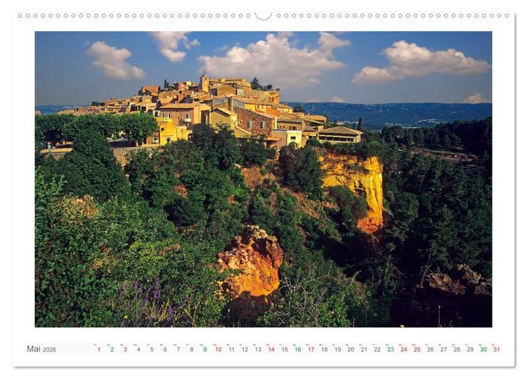 Produktbild: Farbenfrohe Provence (Wandkalender 2026 DIN A2 quer), CALVENDO Monatskalender