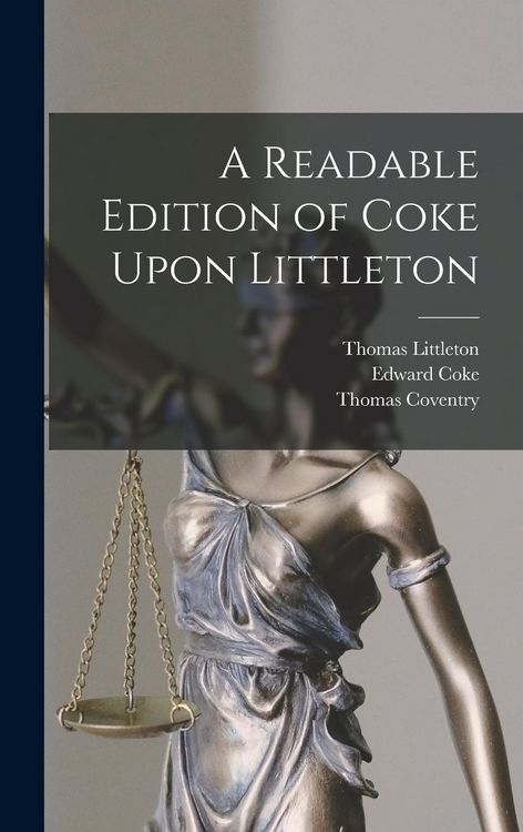 Produktbild: A Readable Edition of Coke Upon Littleton