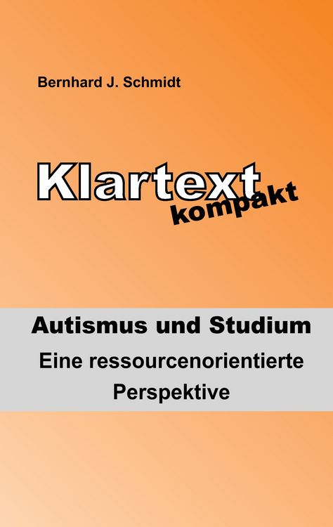 Produktbild: Klartext kompakt. Autismus und Studium