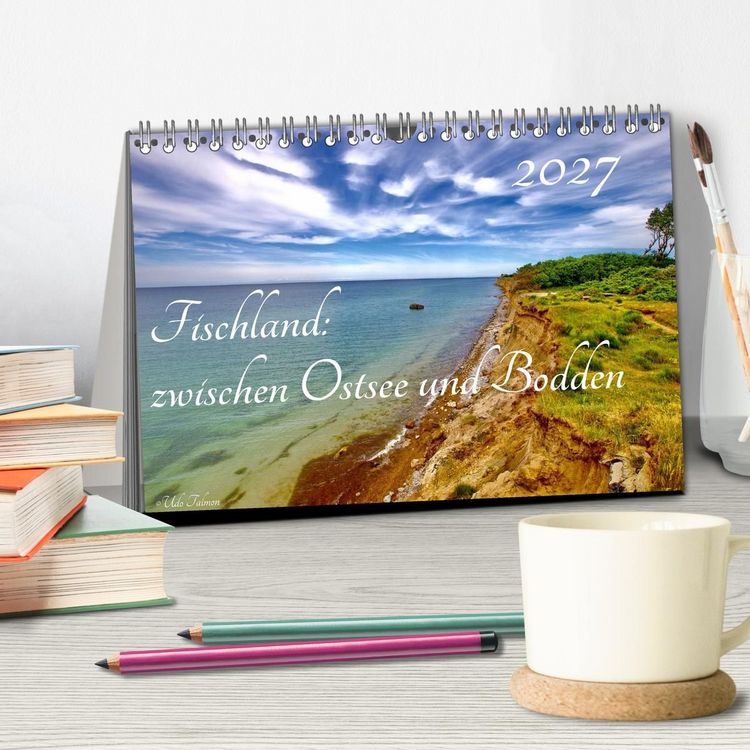 Produktbild: Fischland: zwischen Ostsee und Bodden (Tischkalender 2027 DIN A5 quer), CALVENDO Monatskalender