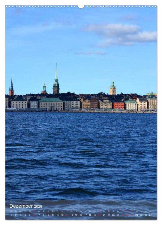 Produktbild: Stockholm - Stadtansichten (hochwertiger Premium Wandkalender 2026 DIN A2 hoch), Kunstdruck in Hochglanz