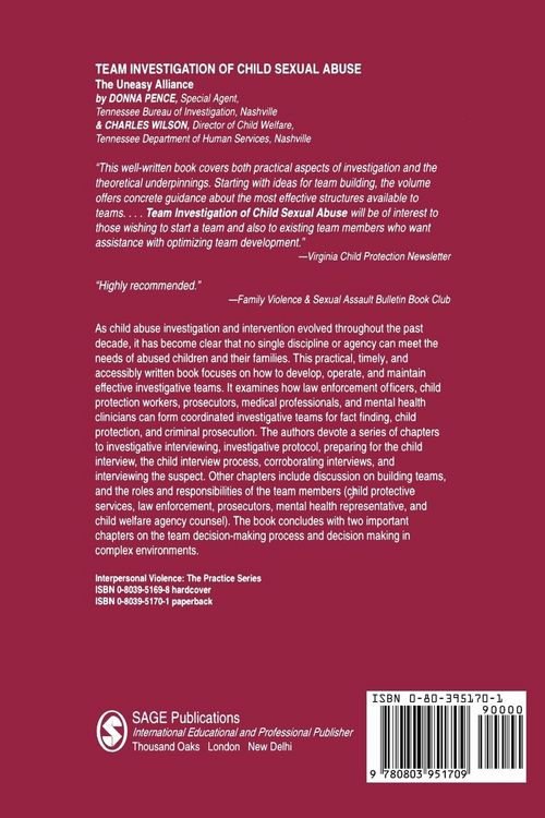 Produktbild: Team Investigation of Child Sexual Abuse