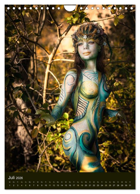 Produktbild: Bodypainting Adventures (Wandkalender 2026 DIN A4 hoch), CALVENDO Monatskalender