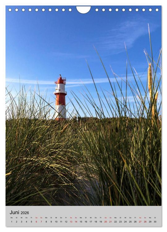 Produktbild: Leuchtt&uuml;rme an der Nordsee (Wandkalender 2026 DIN A4 hoch), CALVENDO Monatskalender