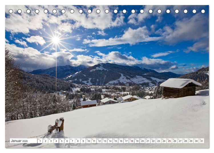 Produktbild: Wagrain Kleinarl im sch&ouml;nen Salzburger Land (Tischkalender 2026 DIN A5 quer), CALVENDO Monatskalender