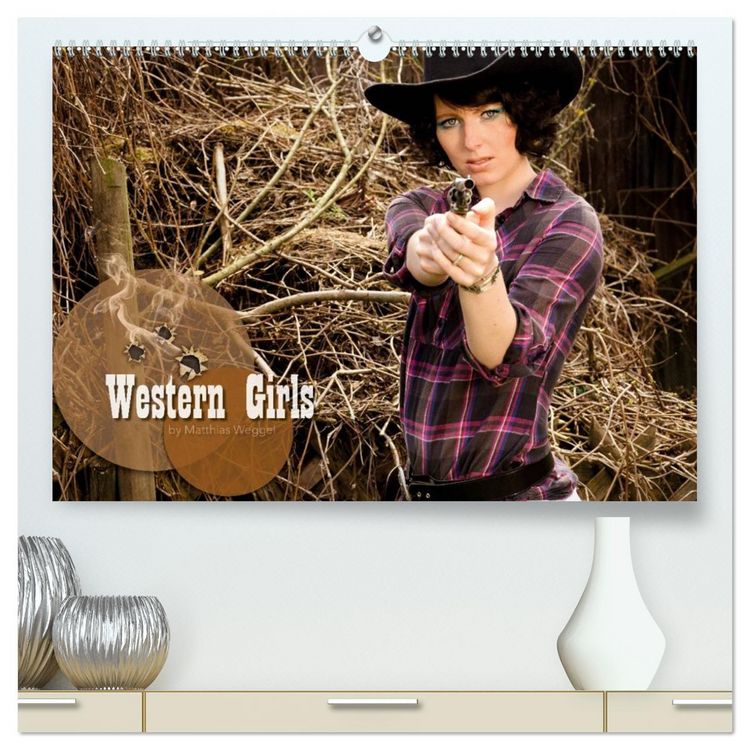 Produktbild: Western Girls (hochwertiger Premium Wandkalender 2026 DIN A2 quer), Kunstdruck in Hochglanz