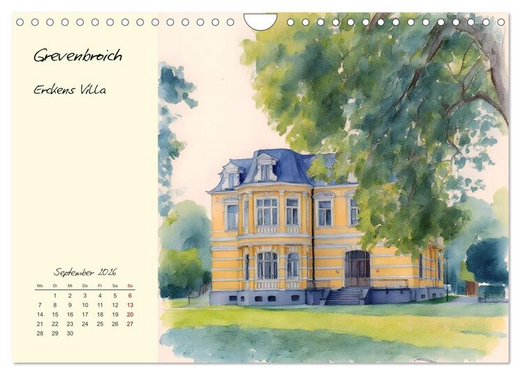 Produktbild: Historische Bauwerke im Rhein-Kreis Neuss (Wandkalender 2026 DIN A4 quer), CALVENDO Monatskalender