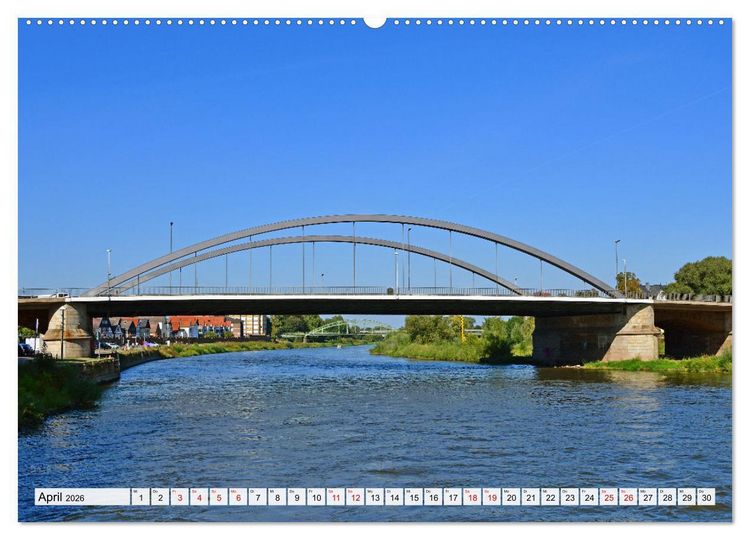 Produktbild: Die alte Stadt MINDEN (hochwertiger Premium Wandkalender 2026 DIN A2 quer), Kunstdruck in Hochglanz