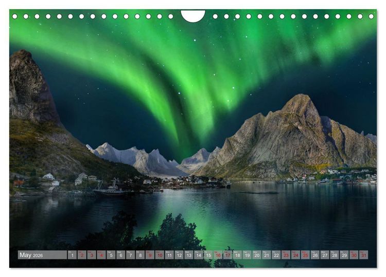 Produktbild: Lofoten Islands, Beauty of Nature (Wall Calendar 2026 DIN A4 landscape), CALVENDO 12 Month Wall Calendar