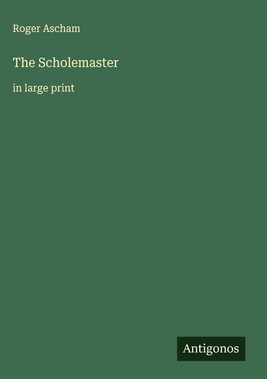 Produktbild: The Scholemaster