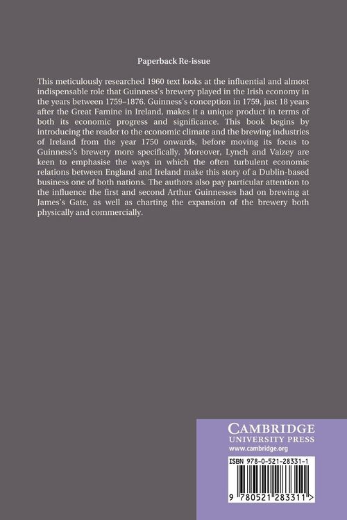 Produktbild: Guinness's Brewery in the Irish Economy 1759 1876