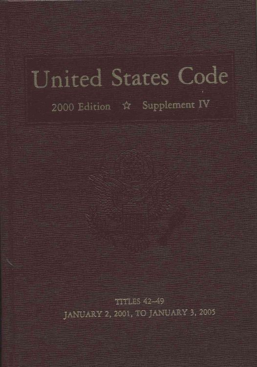 Produktbild: United States Code, 2002, Supplement IV