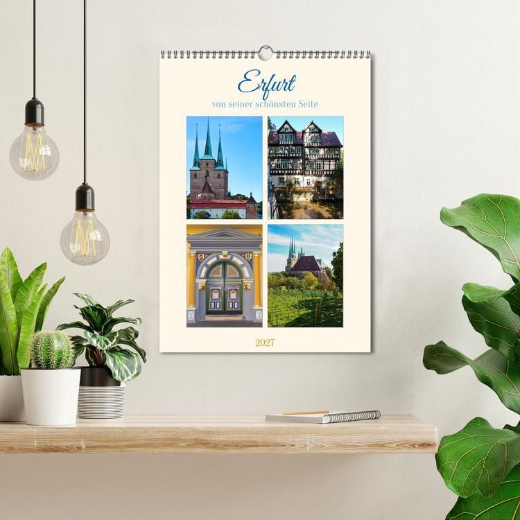 Produktbild: Erfurt von seiner sch&ouml;nsten Seite (Wandkalender 2027 DIN A3 hoch), CALVENDO Monatskalender