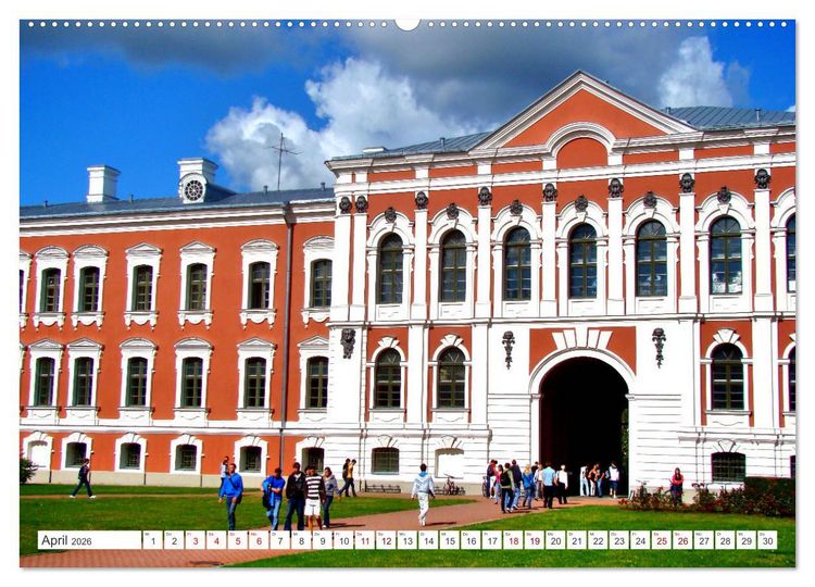 Produktbild: Mitau-Jelgava - Kurlands malerische Hauptstadt (hochwertiger Premium Wandkalender 2026 DIN A2 quer), Kunstdruck in Hochglanz