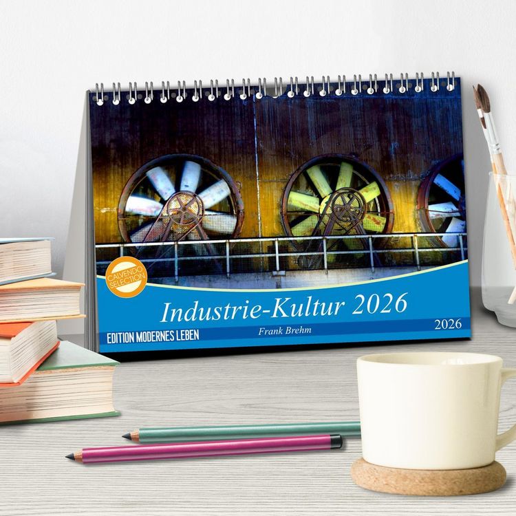 Produktbild: Industrie-Kultur 2026 (Tischkalender 2026 DIN A5 quer), CALVENDO Monatskalender