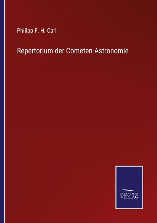 Produktbild: Repertorium der Cometen-Astronomie