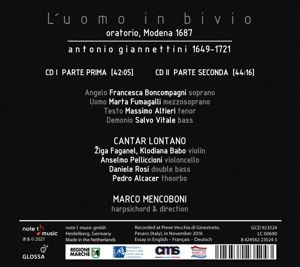 Produktbild: L'uomo in bivio (oratorio,1687)