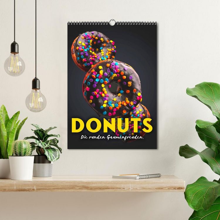 Produktbild: Donuts - Die runden Gaumenfreuden. (Wandkalender 2026 DIN A3 hoch), CALVENDO Monatskalender