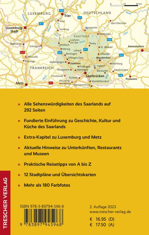 Produktbild: TRESCHER Reisef&uuml;hrer Saarland