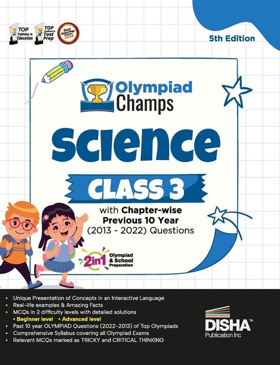 Produktbild: Olympiad Champs Science Class 3 with Chapter-wise Previous 10 Year (2013 - 2022) Questions 5th Edition | Complete Prep Guide with Theory, PYQs, Past & Practice Exercise |