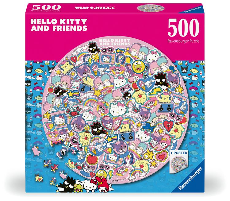 Produktbild: Erwachsenenpuzzle 500 Teile - Hello Kitty and Friends