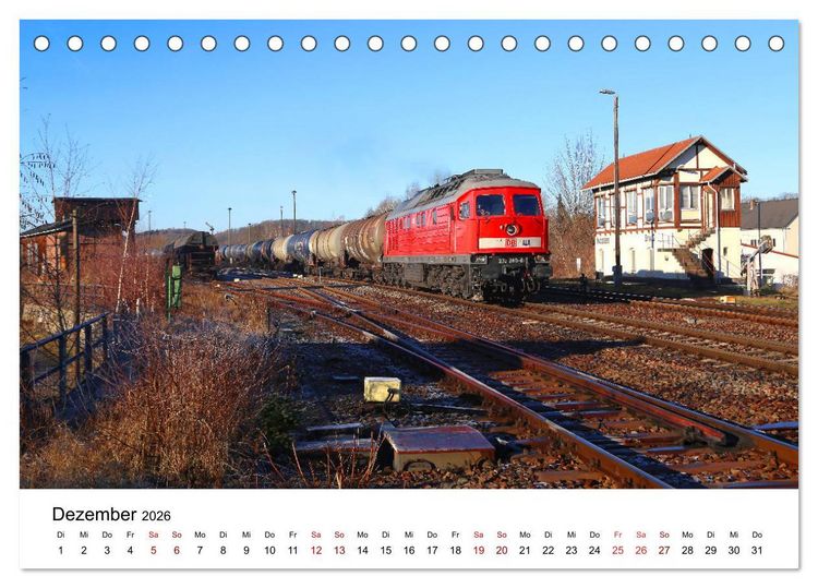 Produktbild: Eisenbahnen in Ostsachsen 2026 (Tischkalender 2026 DIN A5 quer), CALVENDO Monatskalender