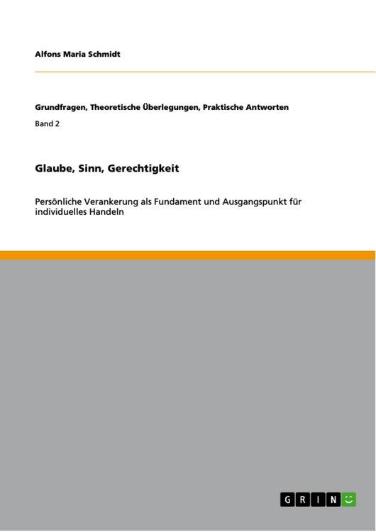 Produktbild: Glaube, Sinn, Gerechtigkeit