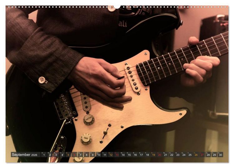 Produktbild: E-Gitarren - einfach cool (Wandkalender 2026 DIN A2 quer), CALVENDO Monatskalender